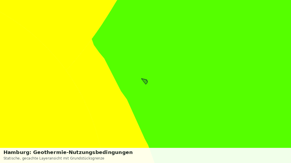 Statische Kartenansicht: Hamburg: Geothermie-Nutzungsbedingungen