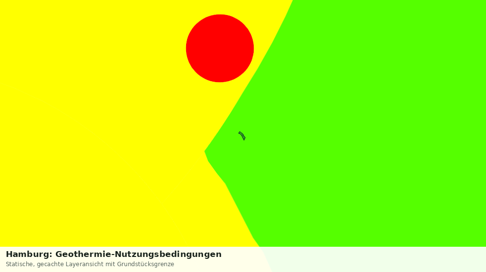 Statische Kartenansicht: Hamburg: Geothermie-Nutzungsbedingungen