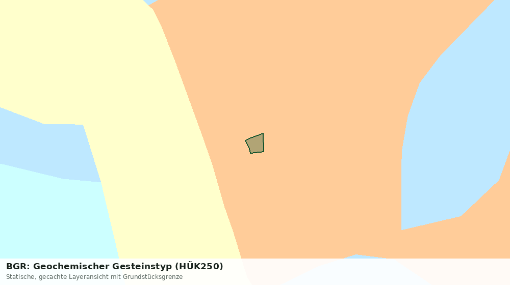 Statische Kartenansicht: BGR: Geochemischer Gesteinstyp (HÜK250)