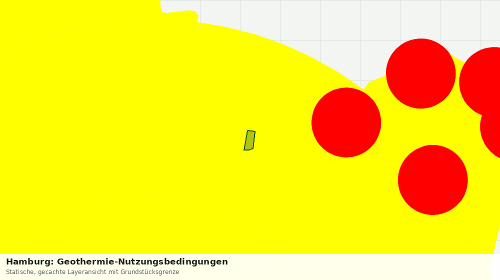 Statische Kartenansicht: Hamburg: Geothermie-Nutzungsbedingungen