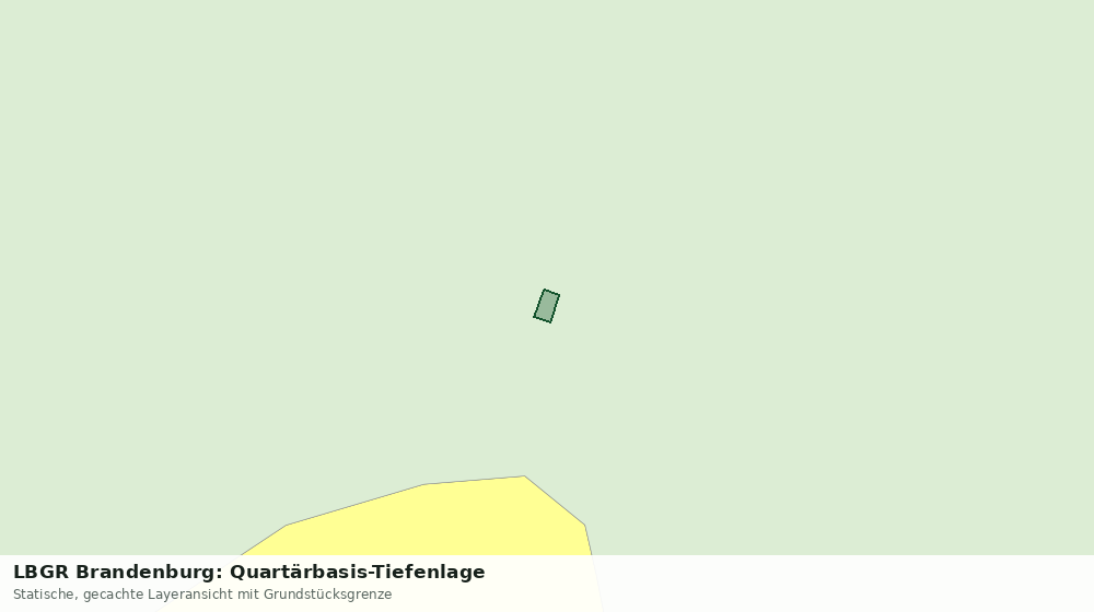 Statische Kartenansicht: LBGR Brandenburg: Quartärbasis-Tiefenlage