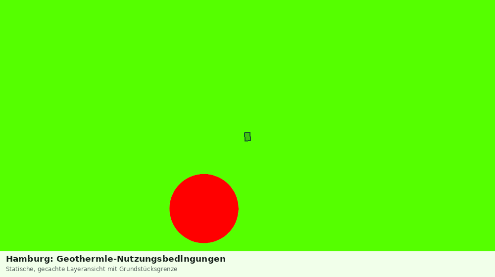 Statische Kartenansicht: Hamburg: Geothermie-Nutzungsbedingungen