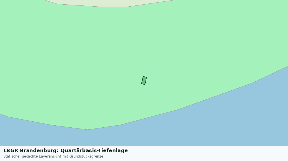 Statische Kartenansicht: LBGR Brandenburg: Quartärbasis-Tiefenlage