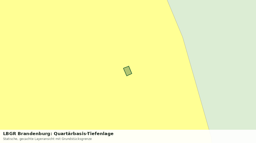 Statische Kartenansicht: LBGR Brandenburg: Quartärbasis-Tiefenlage