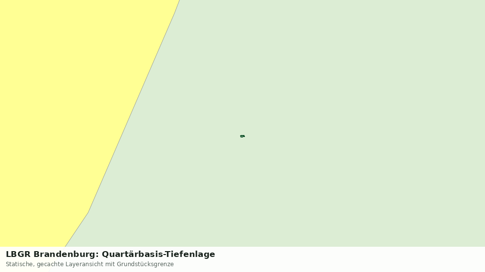 Statische Kartenansicht: LBGR Brandenburg: Quartärbasis-Tiefenlage