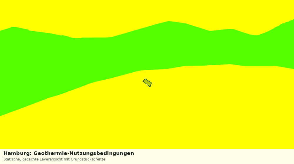 Statische Kartenansicht: Hamburg: Geothermie-Nutzungsbedingungen