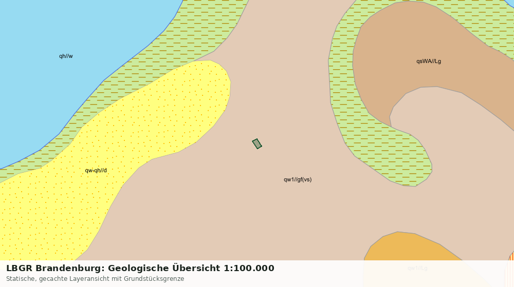Statische Kartenansicht: LBGR Brandenburg: Geologische Übersicht 1:100.000