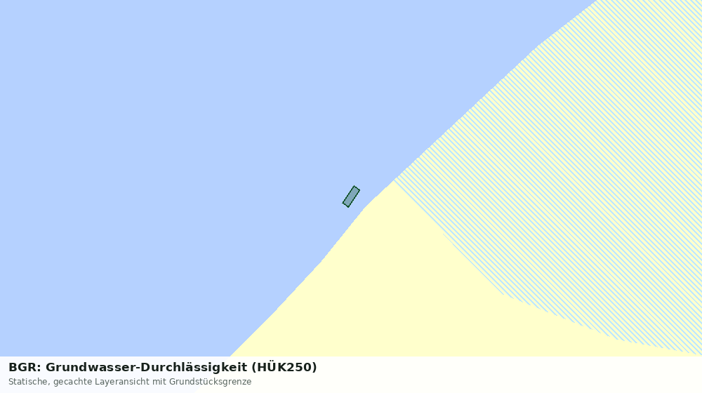 Statische Kartenansicht: BGR: Grundwasser-Durchlässigkeit (HÜK250)