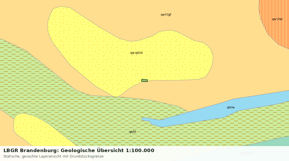 Statische Kartenansicht: LBGR Brandenburg: Geologische Übersicht 1:100.000
