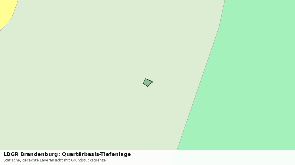 Statische Kartenansicht: LBGR Brandenburg: Quartärbasis-Tiefenlage