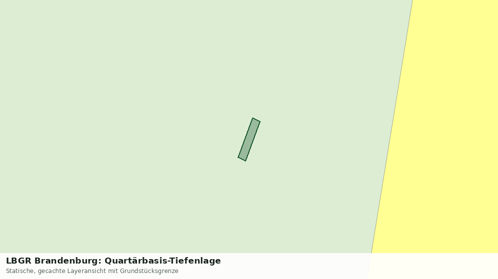 Statische Kartenansicht: LBGR Brandenburg: Quartärbasis-Tiefenlage
