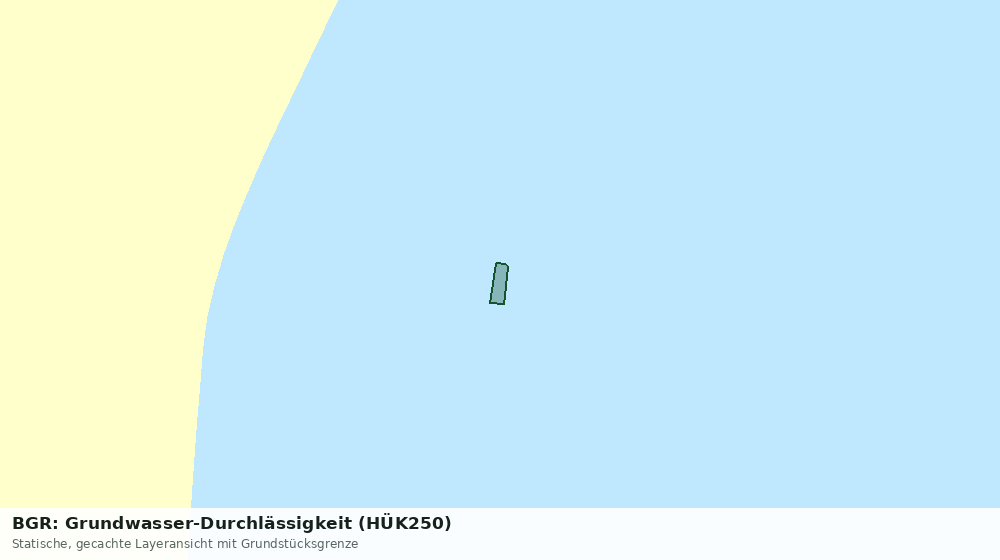 Statische Kartenansicht: BGR: Grundwasser-Durchlässigkeit (HÜK250)