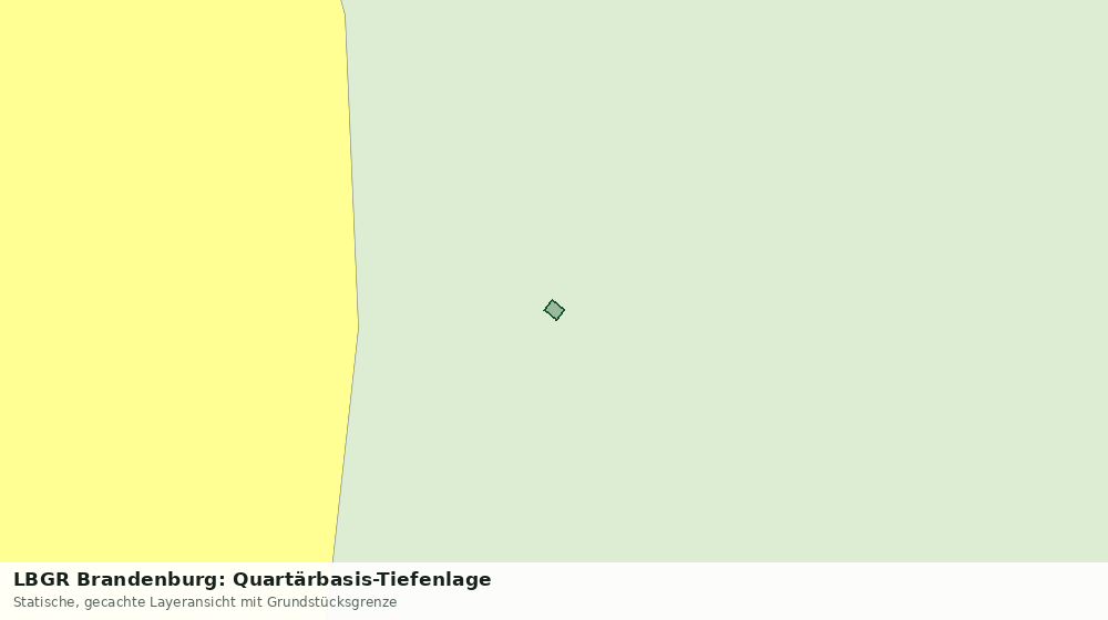 Statische Kartenansicht: LBGR Brandenburg: Quartärbasis-Tiefenlage