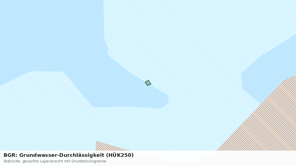 Statische Kartenansicht: BGR: Grundwasser-Durchlässigkeit (HÜK250)