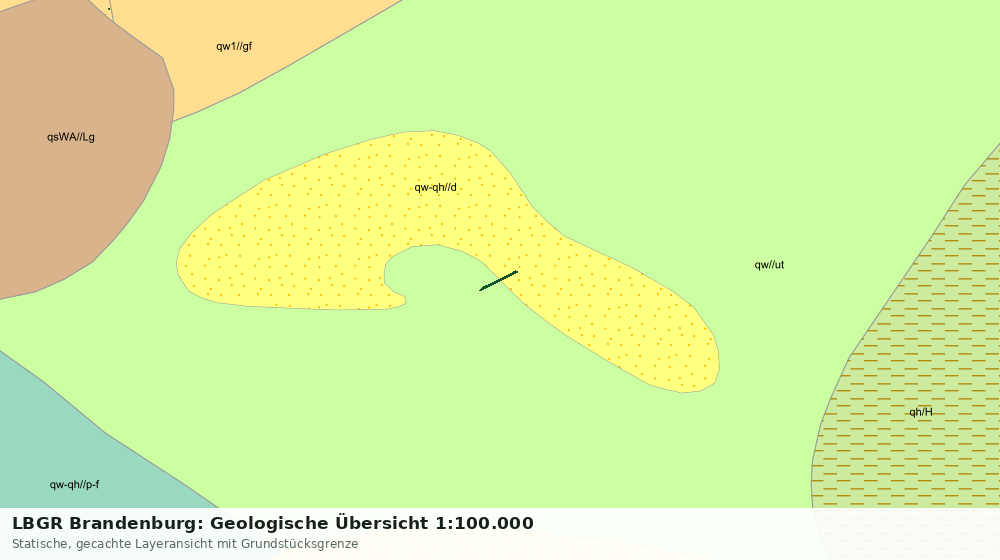Statische Kartenansicht: LBGR Brandenburg: Geologische Übersicht 1:100.000
