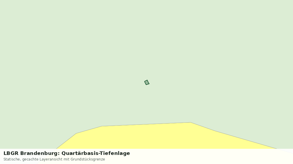 Statische Kartenansicht: LBGR Brandenburg: Quartärbasis-Tiefenlage
