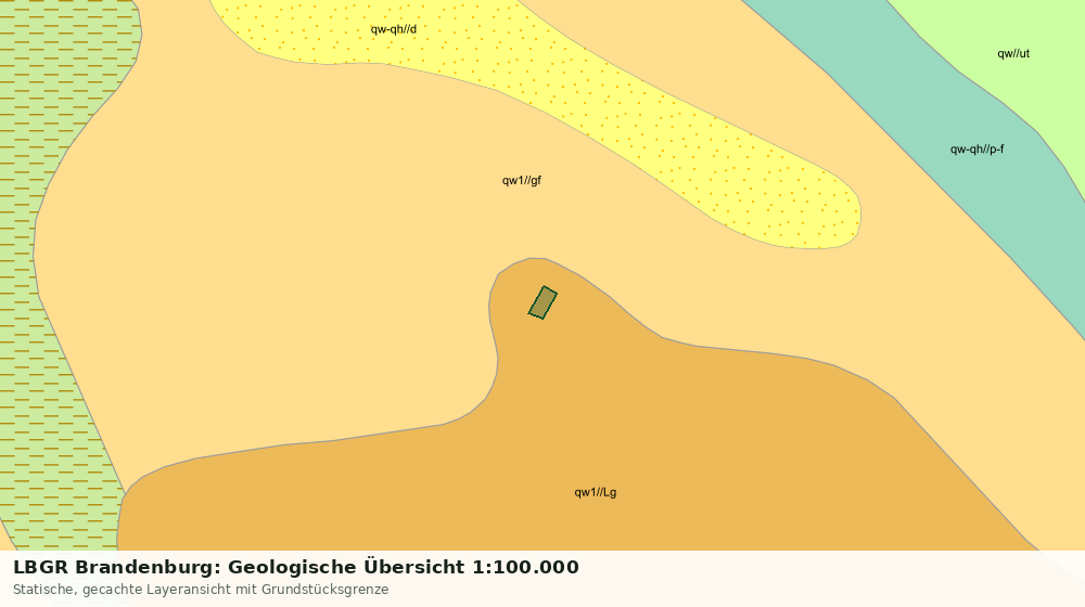 Statische Kartenansicht: LBGR Brandenburg: Geologische Übersicht 1:100.000
