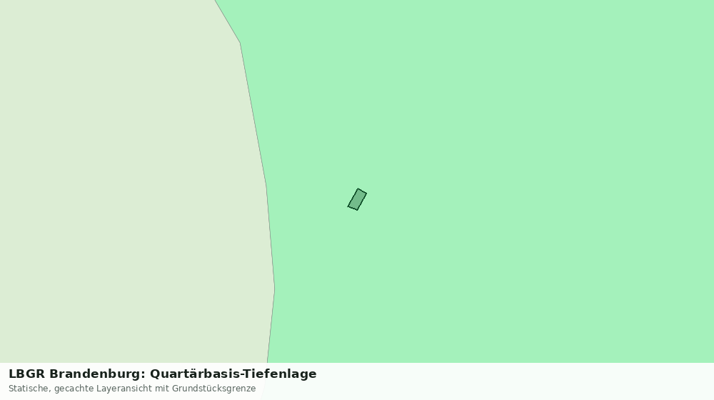 Statische Kartenansicht: LBGR Brandenburg: Quartärbasis-Tiefenlage