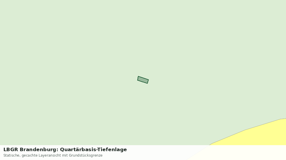 Statische Kartenansicht: LBGR Brandenburg: Quartärbasis-Tiefenlage