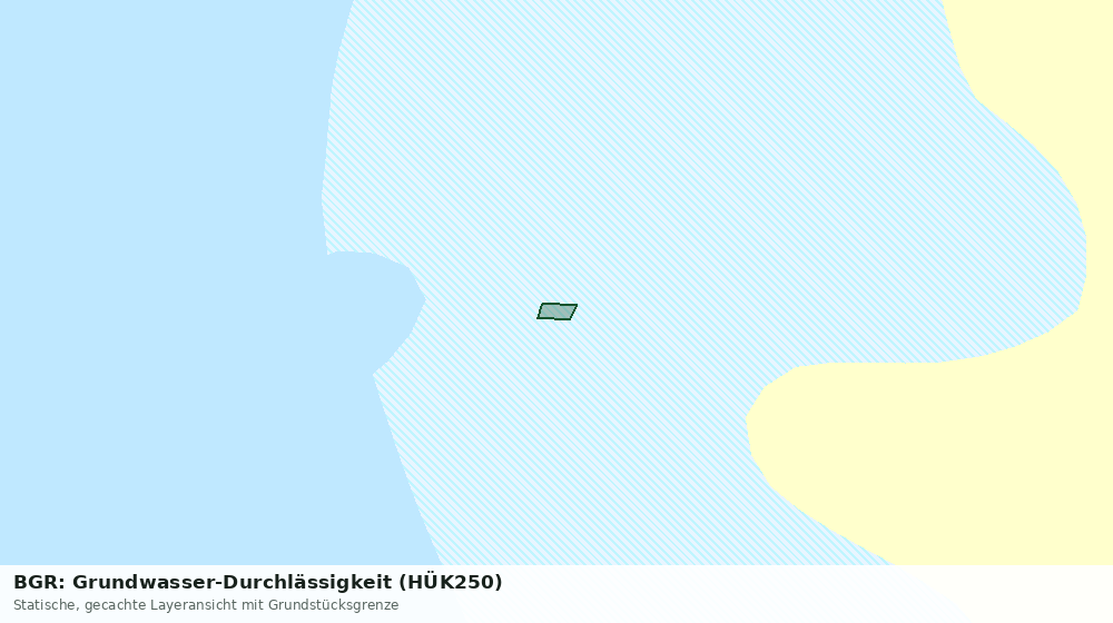 Statische Kartenansicht: BGR: Grundwasser-Durchlässigkeit (HÜK250)