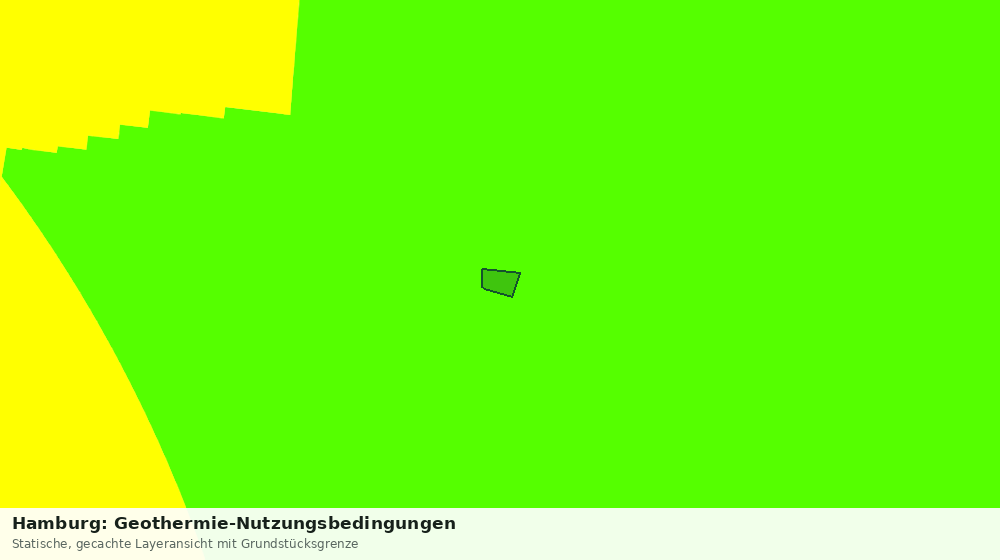 Statische Kartenansicht: Hamburg: Geothermie-Nutzungsbedingungen