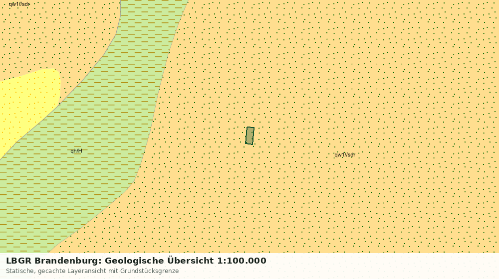 Statische Kartenansicht: LBGR Brandenburg: Geologische Übersicht 1:100.000