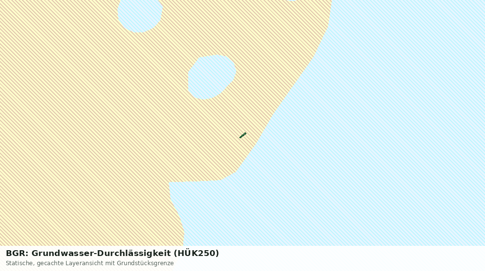 Statische Kartenansicht: BGR: Grundwasser-Durchlässigkeit (HÜK250)