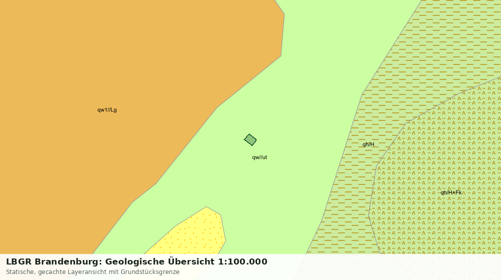 Statische Kartenansicht: LBGR Brandenburg: Geologische Übersicht 1:100.000