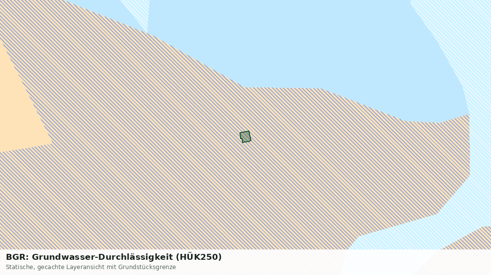 Statische Kartenansicht: BGR: Grundwasser-Durchlässigkeit (HÜK250)