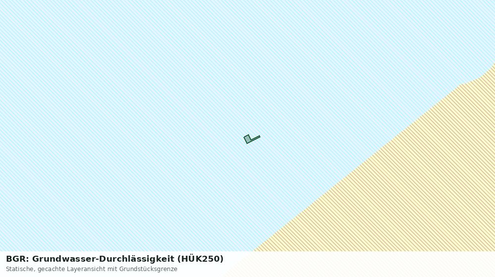 Statische Kartenansicht: BGR: Grundwasser-Durchlässigkeit (HÜK250)