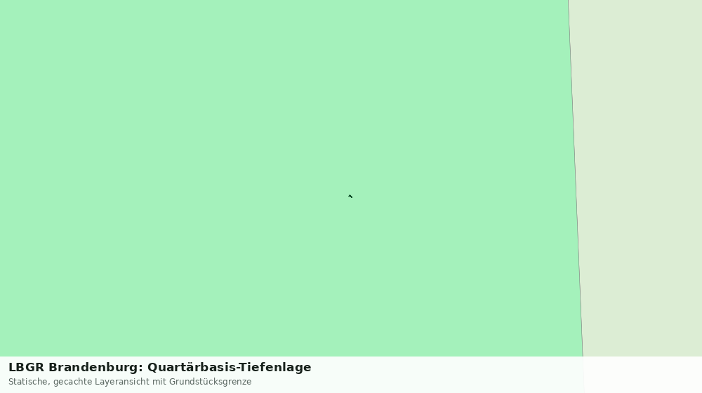 Statische Kartenansicht: LBGR Brandenburg: Quartärbasis-Tiefenlage