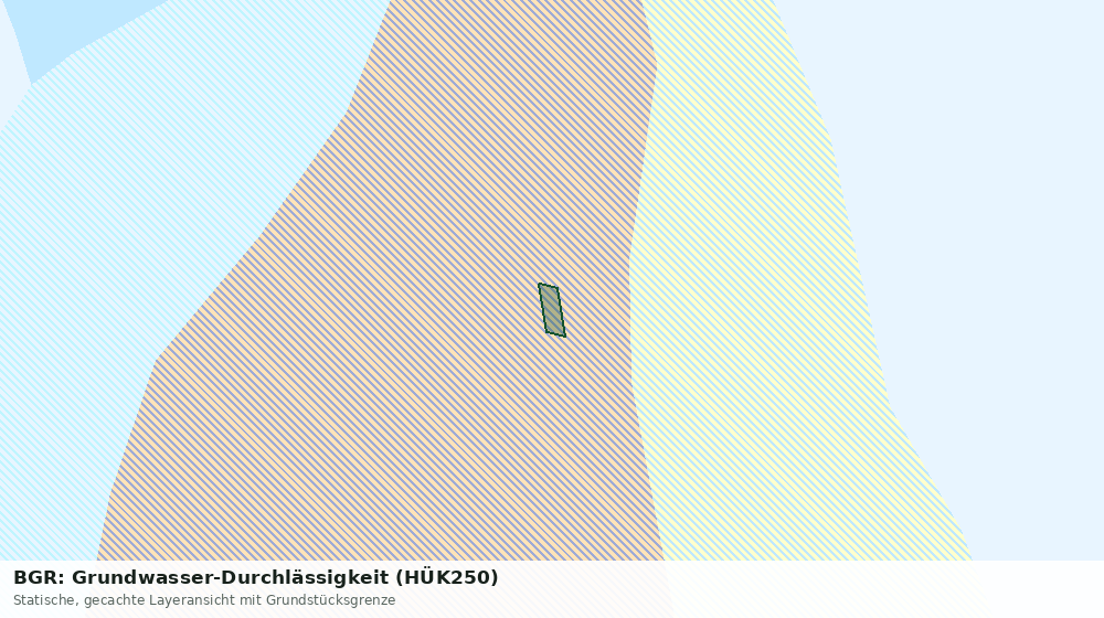 Statische Kartenansicht: BGR: Grundwasser-Durchlässigkeit (HÜK250)