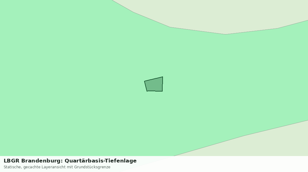 Statische Kartenansicht: LBGR Brandenburg: Quartärbasis-Tiefenlage