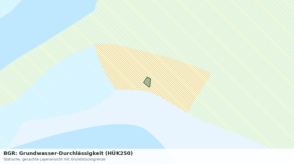 Statische Kartenansicht: BGR: Grundwasser-Durchlässigkeit (HÜK250)