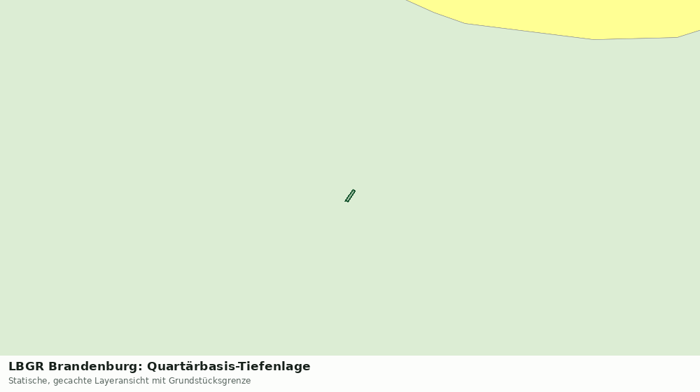 Statische Kartenansicht: LBGR Brandenburg: Quartärbasis-Tiefenlage