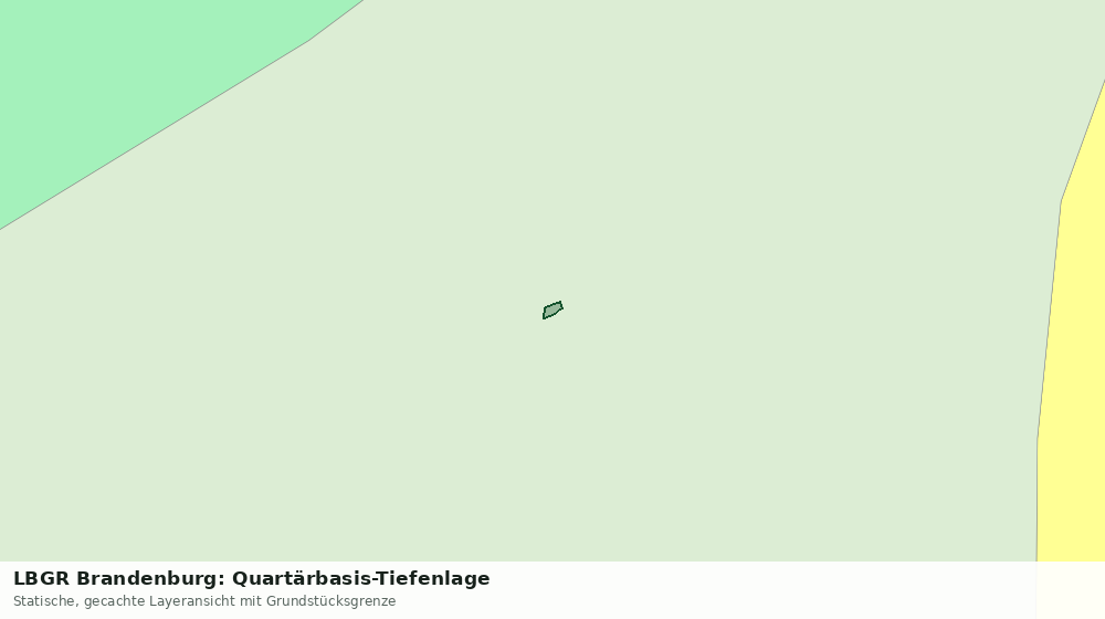 Statische Kartenansicht: LBGR Brandenburg: Quartärbasis-Tiefenlage