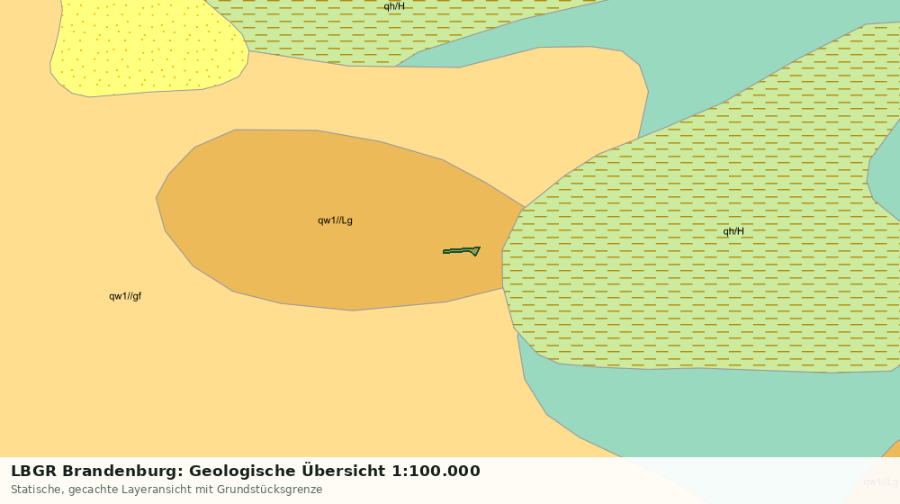 Statische Kartenansicht: LBGR Brandenburg: Geologische Übersicht 1:100.000