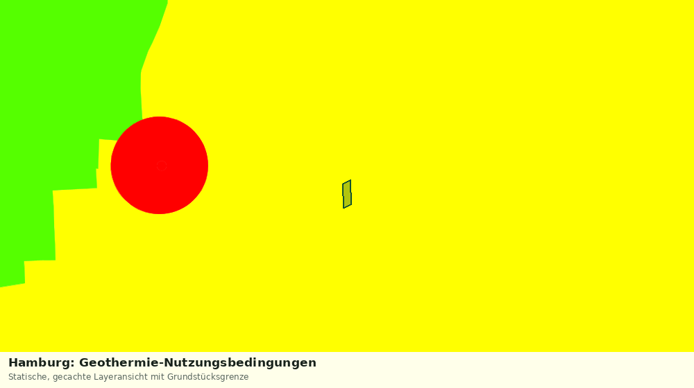 Statische Kartenansicht: Hamburg: Geothermie-Nutzungsbedingungen