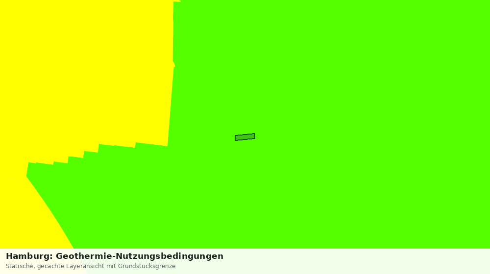 Statische Kartenansicht: Hamburg: Geothermie-Nutzungsbedingungen