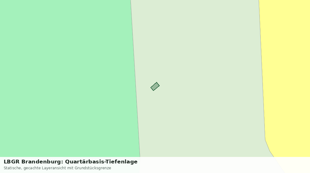 Statische Kartenansicht: LBGR Brandenburg: Quartärbasis-Tiefenlage