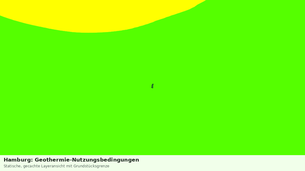 Statische Kartenansicht: Hamburg: Geothermie-Nutzungsbedingungen