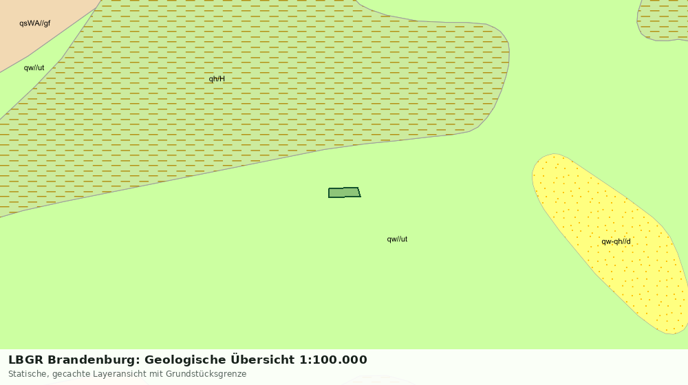 Statische Kartenansicht: LBGR Brandenburg: Geologische Übersicht 1:100.000