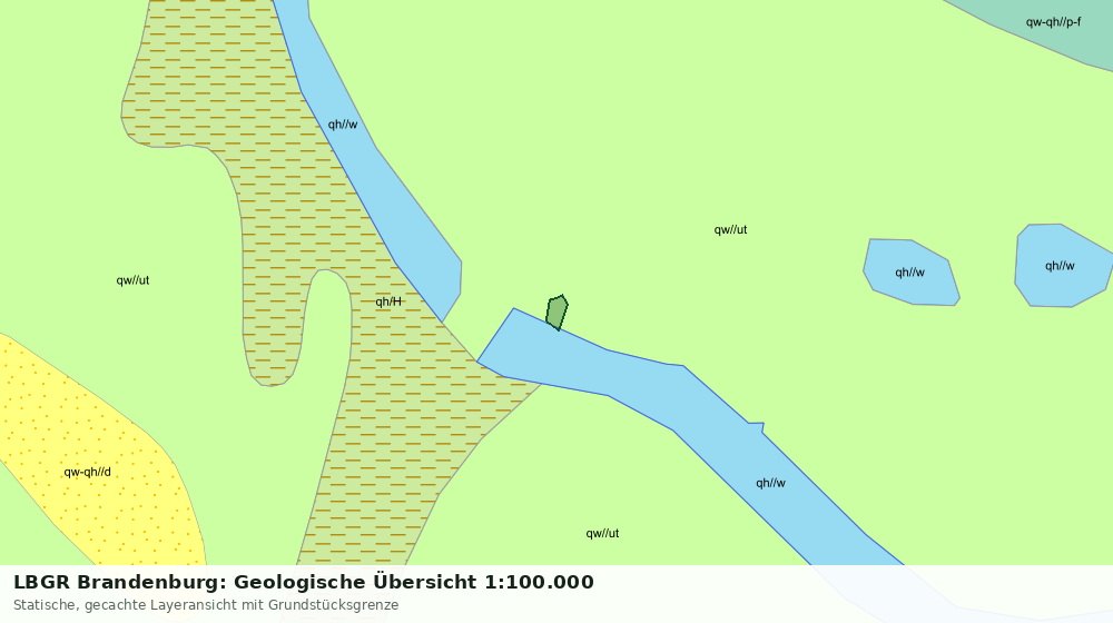 Statische Kartenansicht: LBGR Brandenburg: Geologische Übersicht 1:100.000