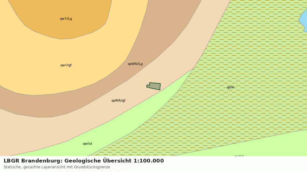 Statische Kartenansicht: LBGR Brandenburg: Geologische Übersicht 1:100.000