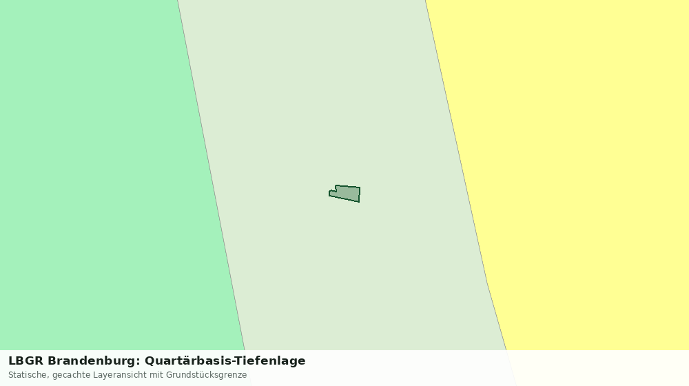 Statische Kartenansicht: LBGR Brandenburg: Quartärbasis-Tiefenlage