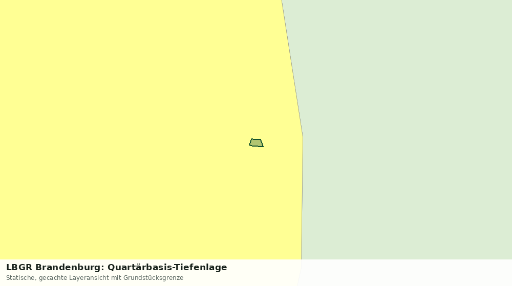 Statische Kartenansicht: LBGR Brandenburg: Quartärbasis-Tiefenlage