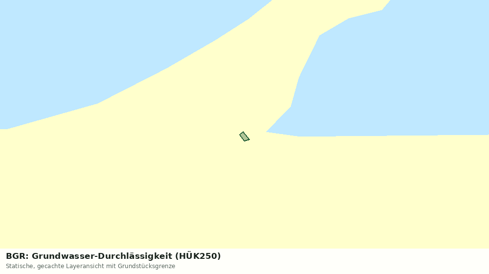 Statische Kartenansicht: BGR: Grundwasser-Durchlässigkeit (HÜK250)