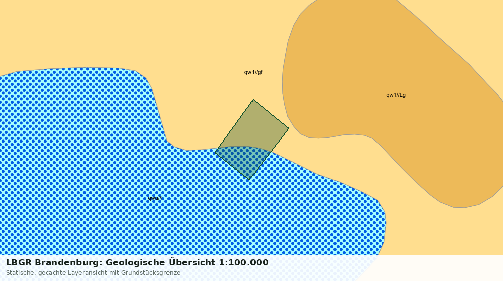Statische Kartenansicht: LBGR Brandenburg: Geologische Übersicht 1:100.000