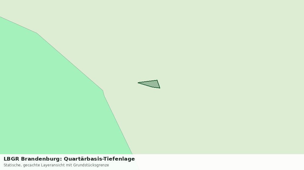Statische Kartenansicht: LBGR Brandenburg: Quartärbasis-Tiefenlage
