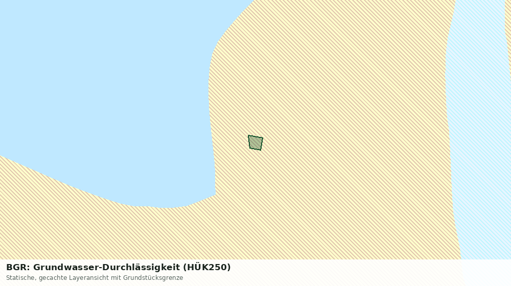 Statische Kartenansicht: BGR: Grundwasser-Durchlässigkeit (HÜK250)